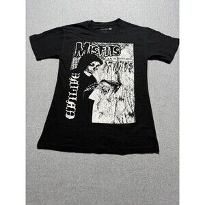 Misfits Vintage Inspired Tee Black Size S 100% Cotton Band Logo Tee